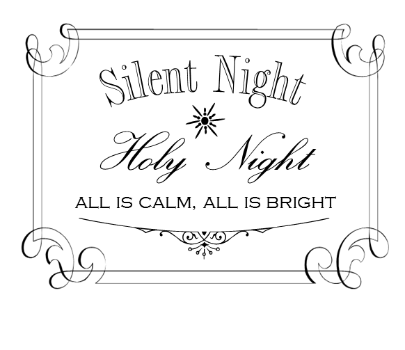 silent night clip art free - photo #4