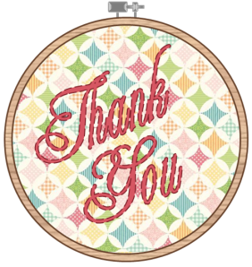 Embroidery Hoop_Thank You - The Life of the Party